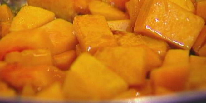 Рецепт кукурузной каши с тыквой и грецкими орехами