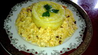 Рецепт Мамалыги с жареным адыгейским сыром