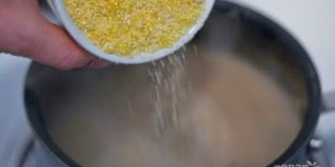 Рецепт поленты с курицей