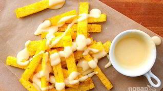 Рецепт Поленты с сырным соусом