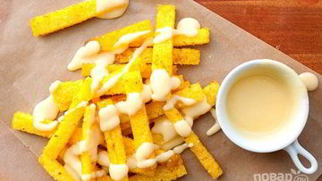 Рецепт Поленты с сырным соусом