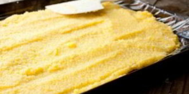 Рецепт поленты с сырным соусом