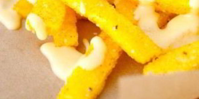 Рецепт поленты с сырным соусом