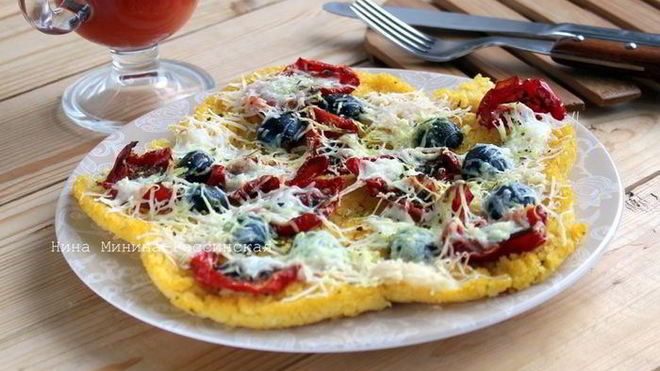 Рецепт поленты с вялеными помидорами