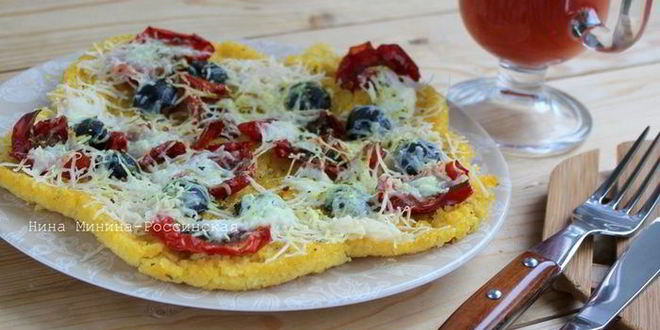 Рецепт поленты с вялеными помидорами