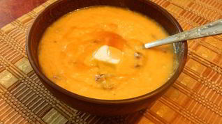 Рецепт Тыквенно-кукурузной каша на молоке