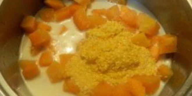 Рецепт тыквенно-кукурузной каша на молоке