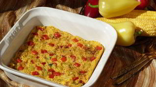 Рецепт Запеченной поленты с овощами