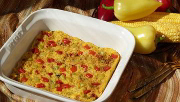 Рецепт Запеченной поленты с овощами