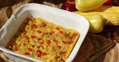 Рецепт Запеченной поленты с овощами