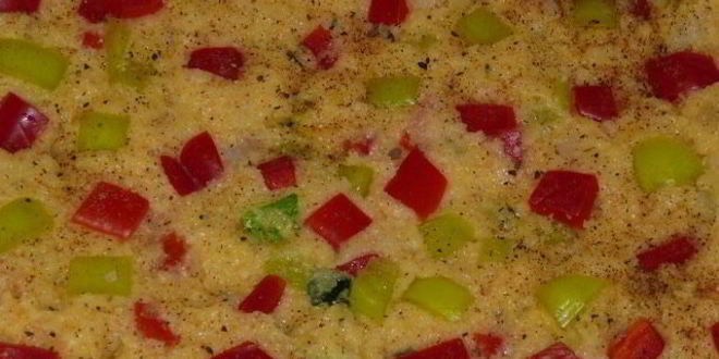 Рецепт запеченной поленты с овощами