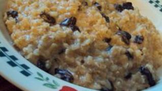 Рецепт Кутьи из коричневого риса с соевым молоком и изюмом