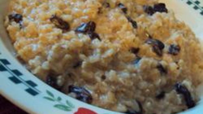Рецепт Кутьи из коричневого риса с соевым молоком и изюмом