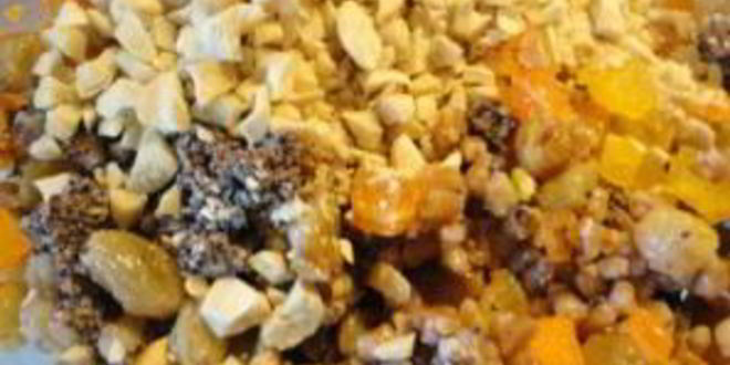 Рецепт кутьи с яблоками