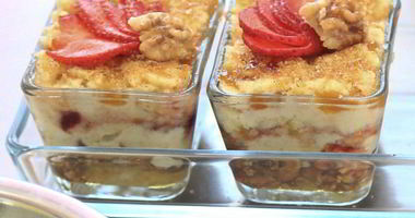 Рецепт Гурьевской каши с клубникой