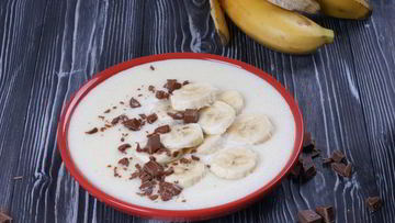 Рецепт Манной каши с бананом