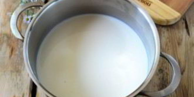 Рецепт манной каши с персиками