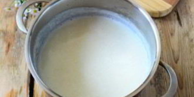 Рецепт манной каши с персиками