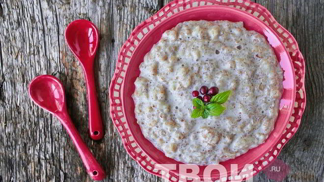 Рецепт овсяной каши на молоке