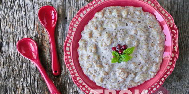 Рецепт овсяной каши на молоке