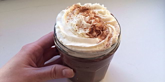 Рецепт Овсяной каши с шоколадом и взбитыми сливками