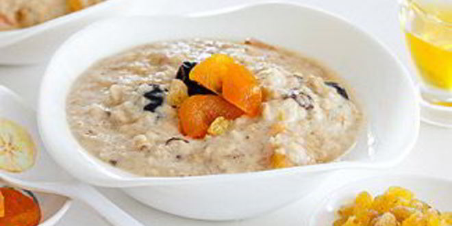 Рецепт Овсяной каши с сухофруктами в мультиварке