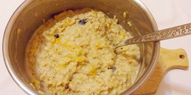 Рецепт овсяной каши с сухофруктами