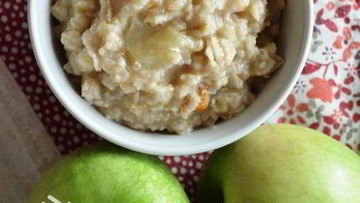 Рецепт Овсяной каши с жареными яблоками