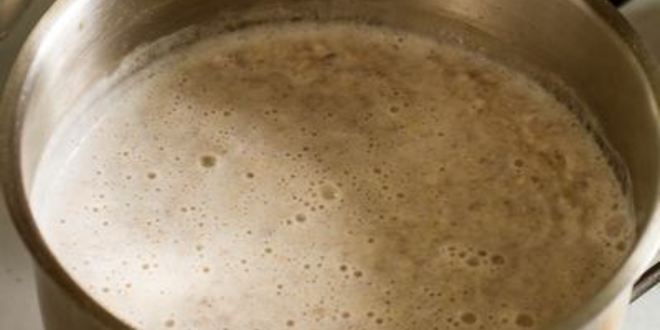 Рецепт овсяной каши со сгущенкой и манго