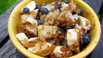 Рецепт Овсянки с корицей и бананами