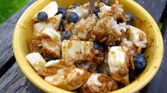 Рецепт овсянки с корицей и бананами