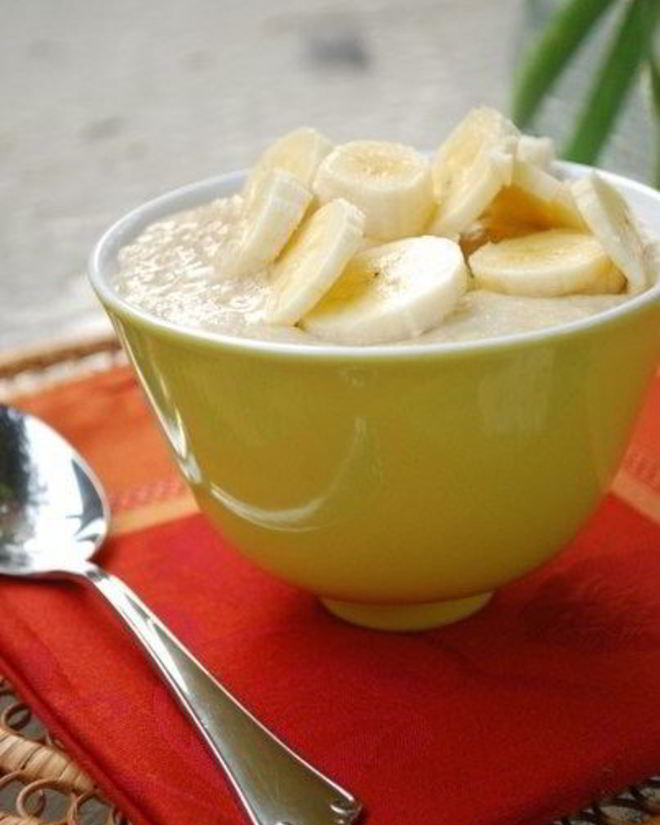 Рецепт овсянки с медом, корицей и бананом