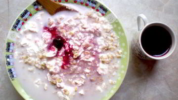 Рецепт Овсянки с творогом на завтрак