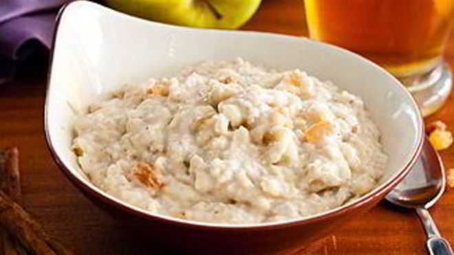 Рецепт овсянки с яблоками в мультиварке
