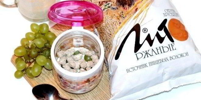 Рецепт овсянки в банке с отрубями и фруктами