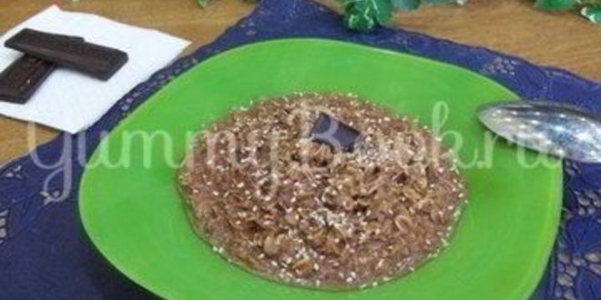 Рецепт шоколадной овсяной каши