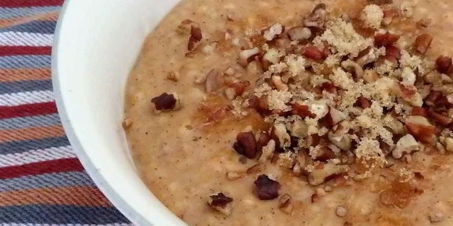 Рецепт Тыквенной овсяной каши с ароматными специями