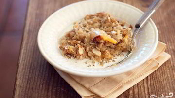 Рецепт Запеченной овсянки с фруктами и орехами