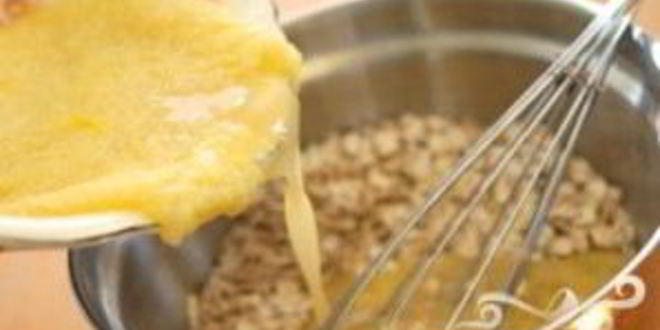 Рецепт запеченной овсянки с фруктами и орехами