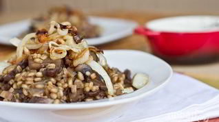 Рецепт Каши перловой с грибами