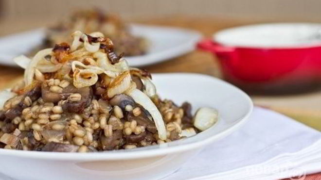 Рецепт каши перловой с грибами