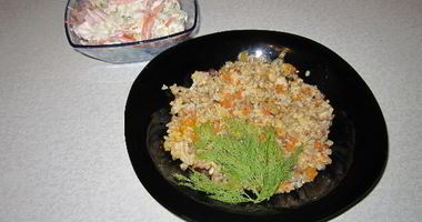 Рецепт Каши с курицей и курагой