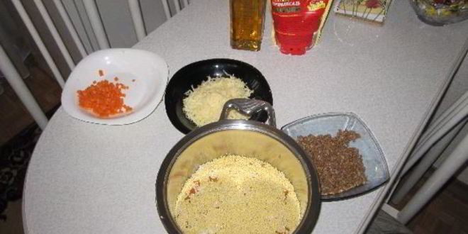 Рецепт каши с курицей и курагой