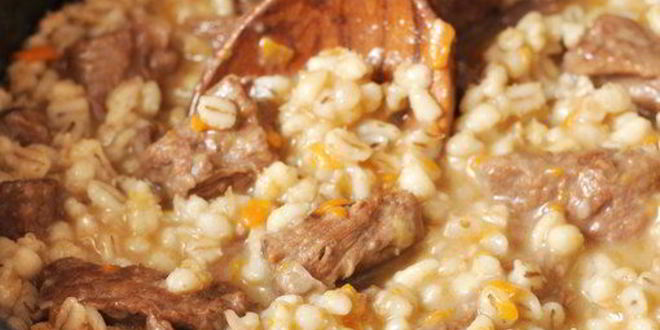 Рецепт перловой каши с говядиной