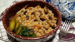 Рецепт Перловой каши с грибами в духовке