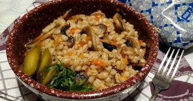 Рецепт Перловой каши с грибами в духовке