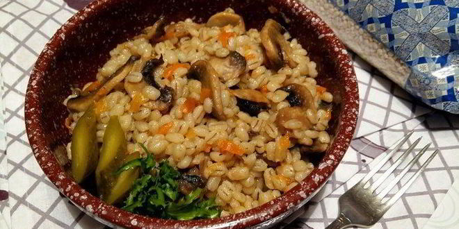 Рецепт перловой каши с грибами в духовке