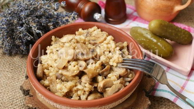 Рецепт перловой каши с грибами в мультиварке