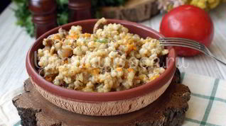 Рецепт Перловой каши с куриными желудочками в мультиварке