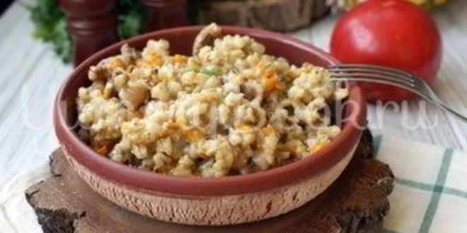 Рецепт перловой каши с куриными желудочками в мультиварке